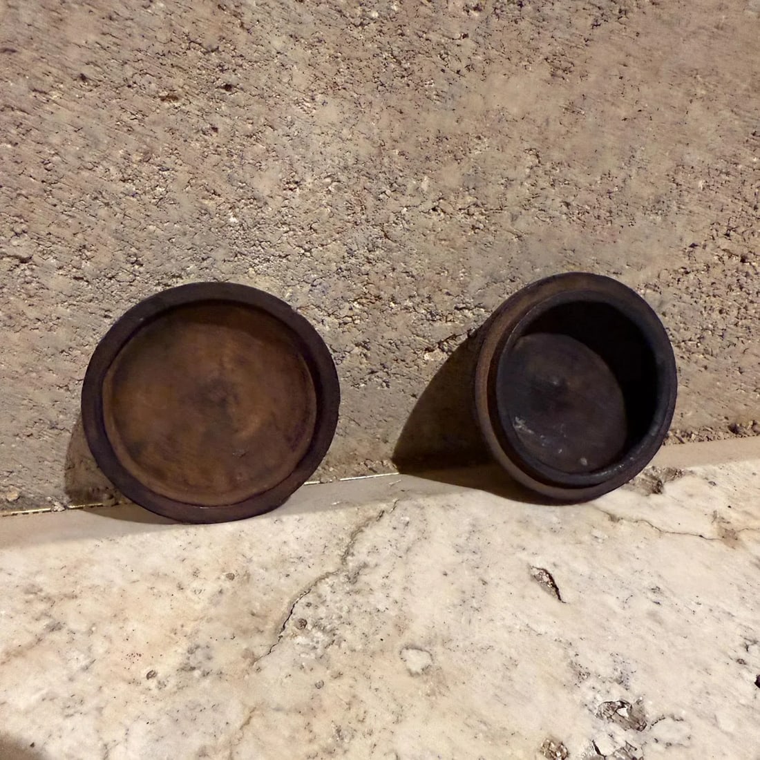 1970s Small Lidded Wood Vessel Container - 15