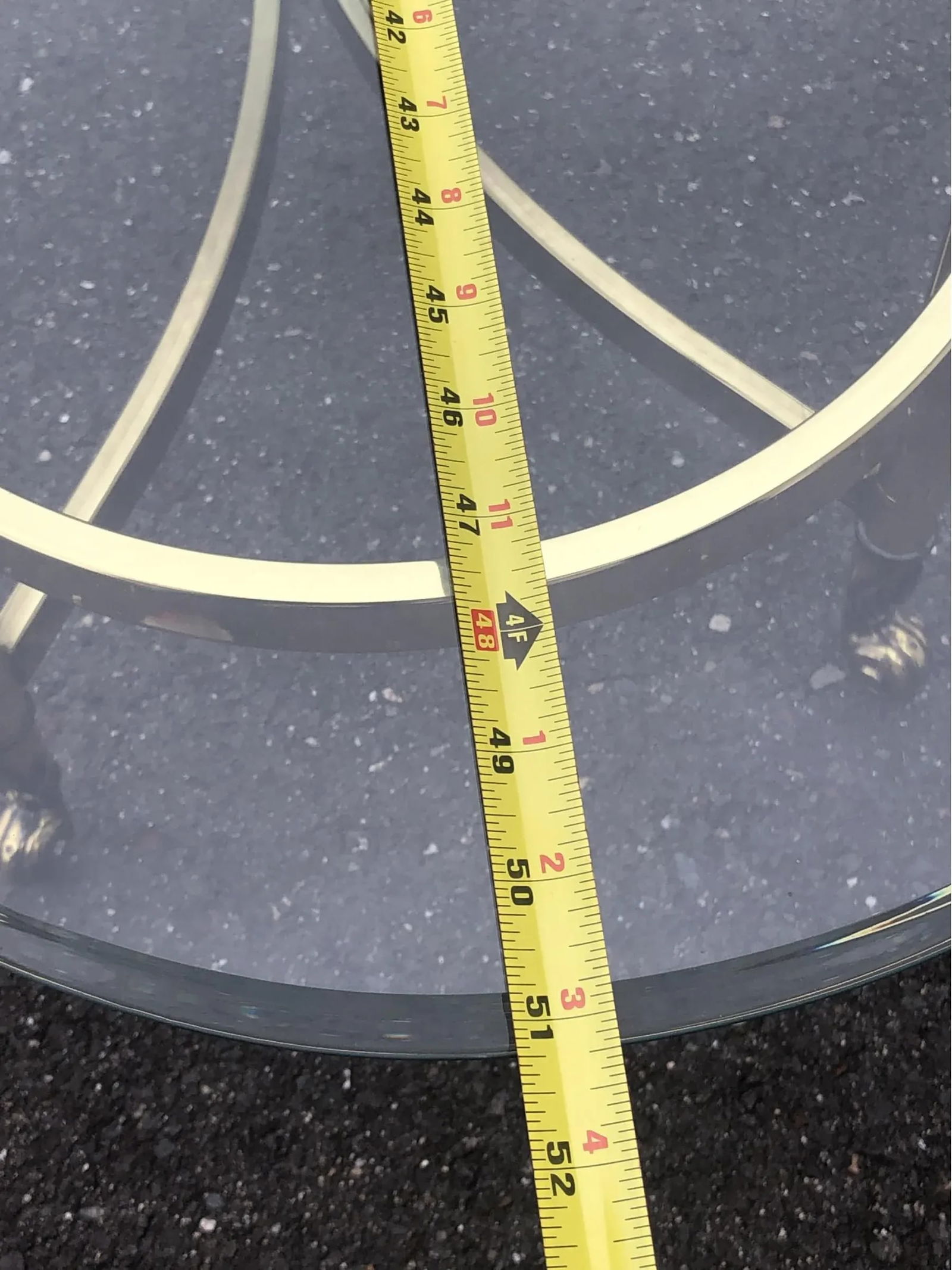 1960s Vintage Art Deco Style Brass Oval Coffee Table - 10