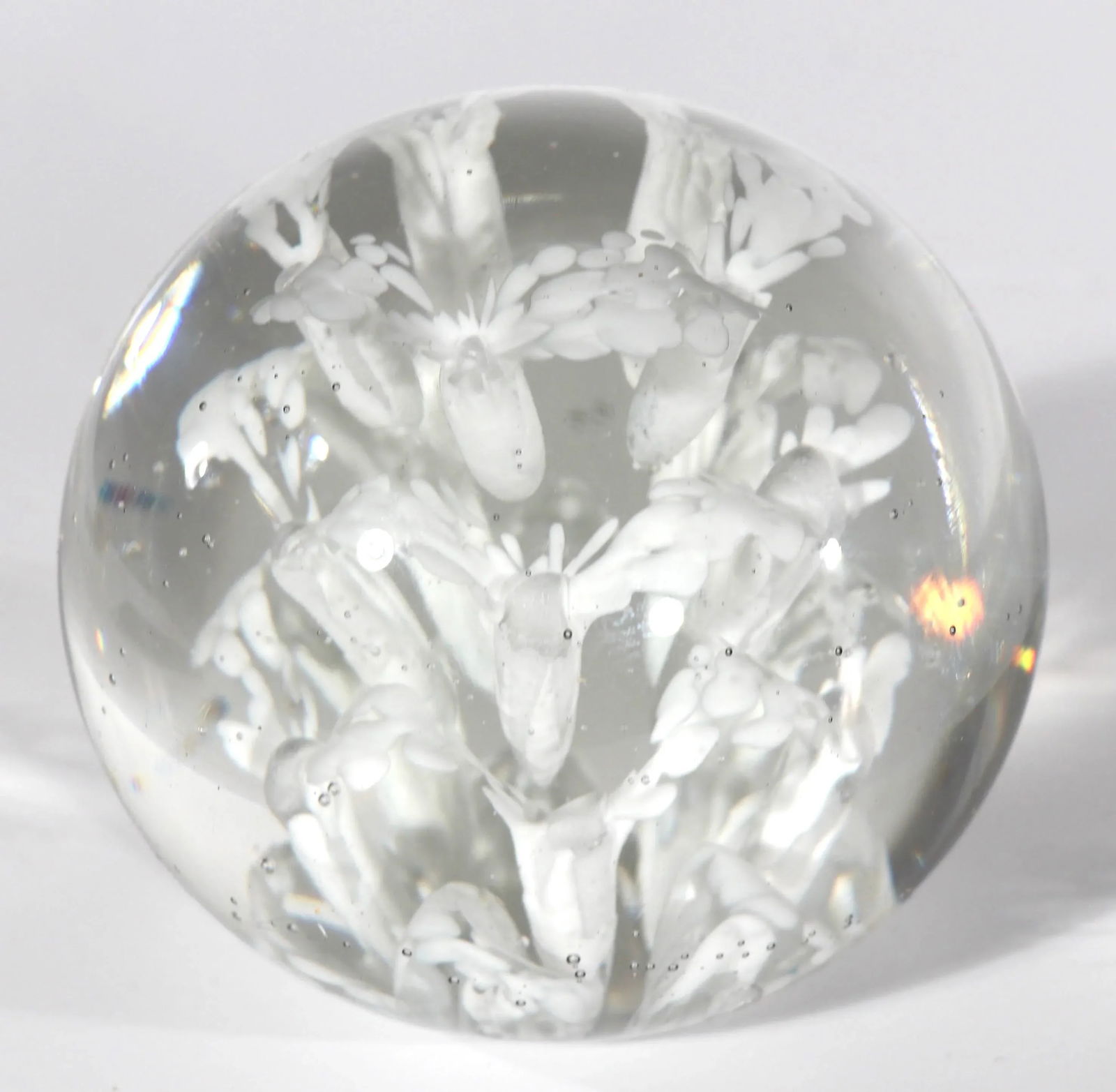 Large Art Glass Paper Weight - 8