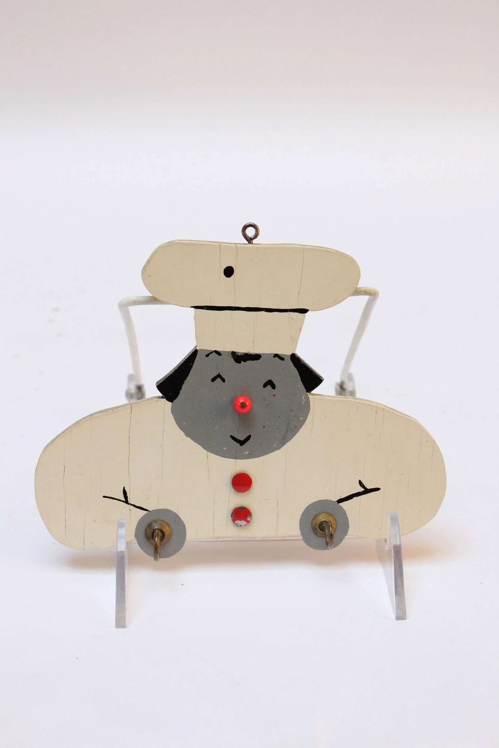 Folk Art "Chef" Wall-Mounted Key Holder - 13