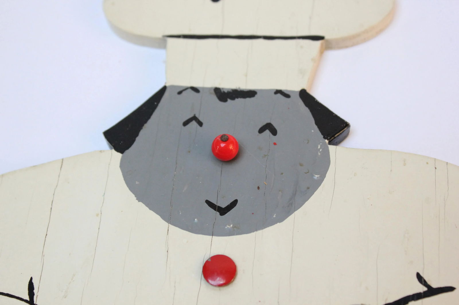 Folk Art "Chef" Wall-Mounted Key Holder - 7