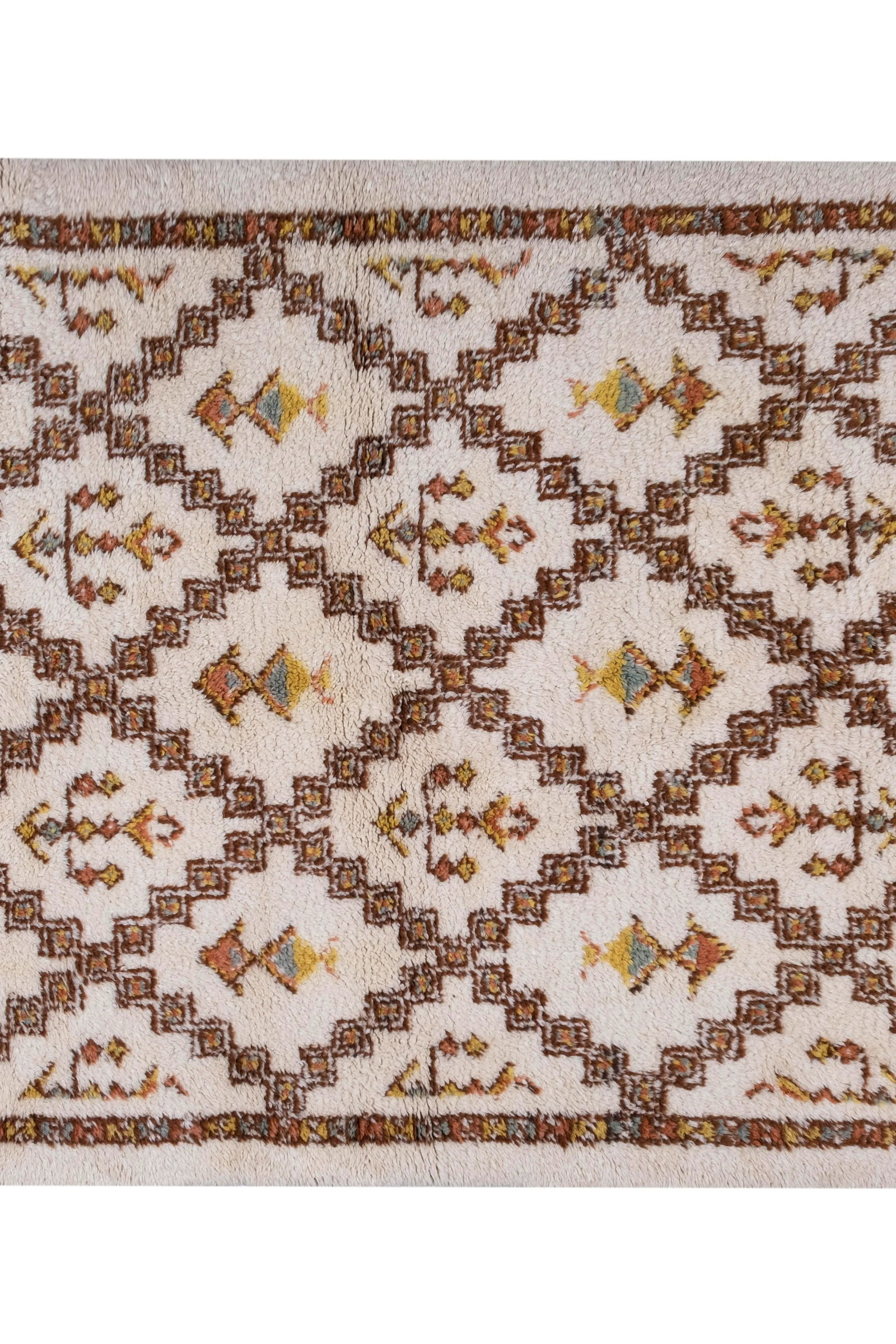 Mid 20th Century Moroccan Rug 5'6" X 7'9" - 4