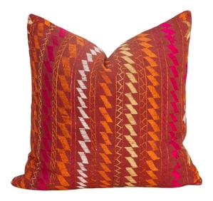 Diya Antique Indian Folk Pillow