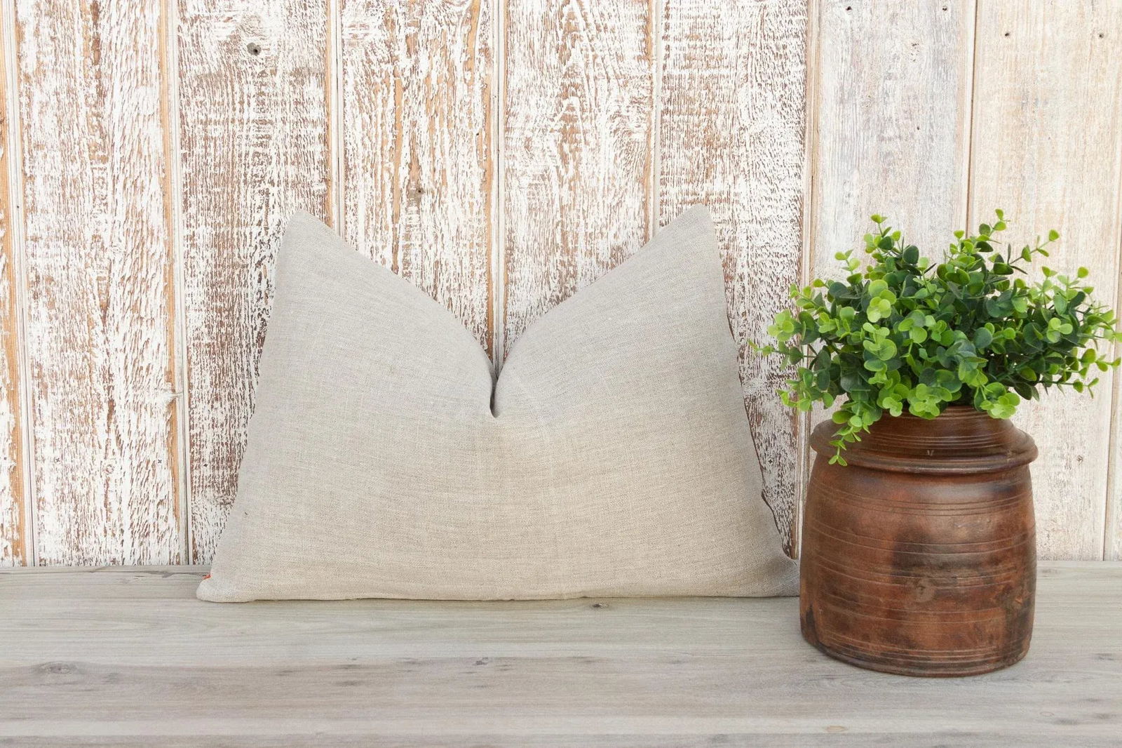 Rani Antique Indian Folk Lumbar Pillow - 7