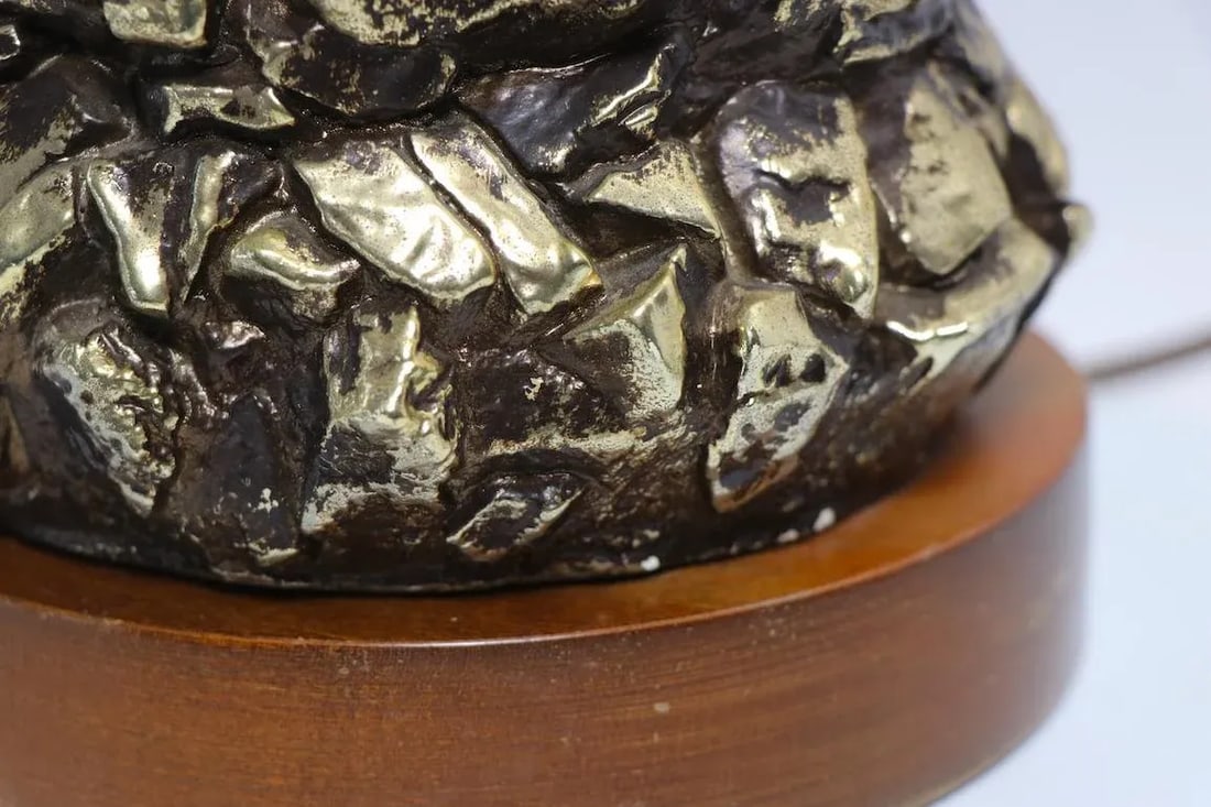 Ceramic Golden Nugget Table Lamp - 5