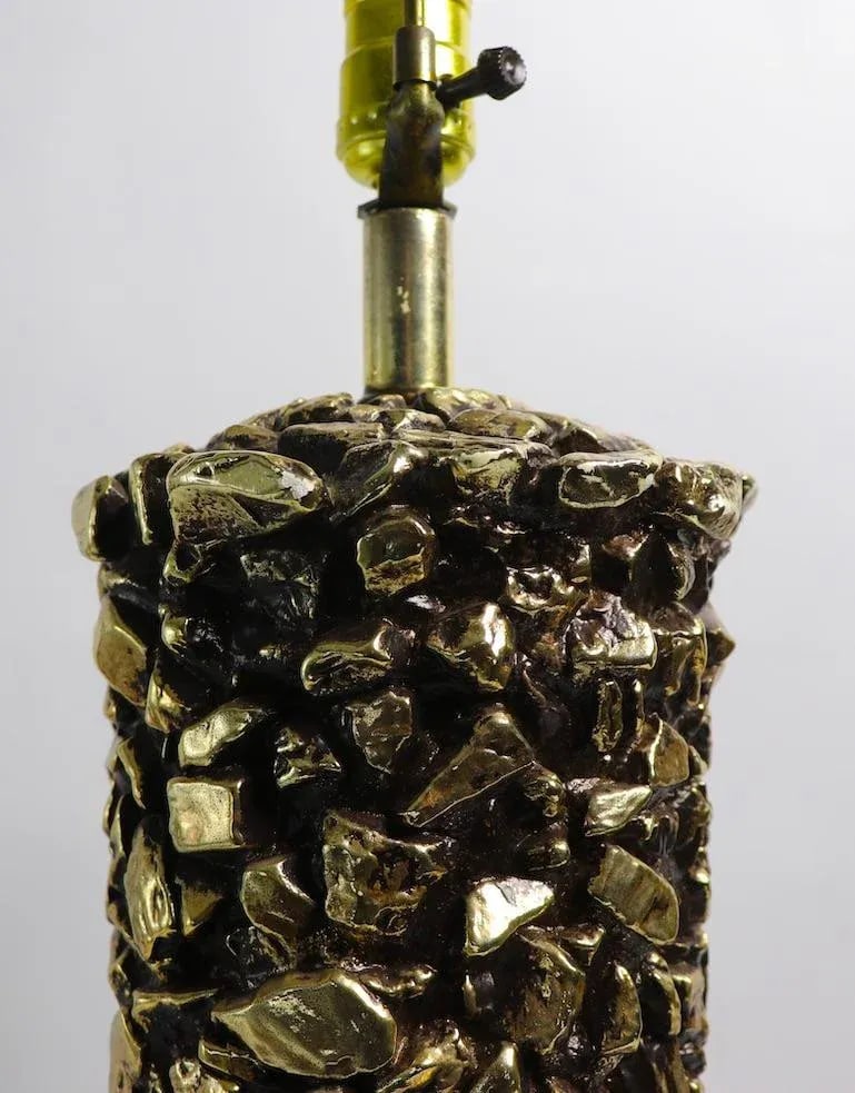 Ceramic Golden Nugget Table Lamp - 9