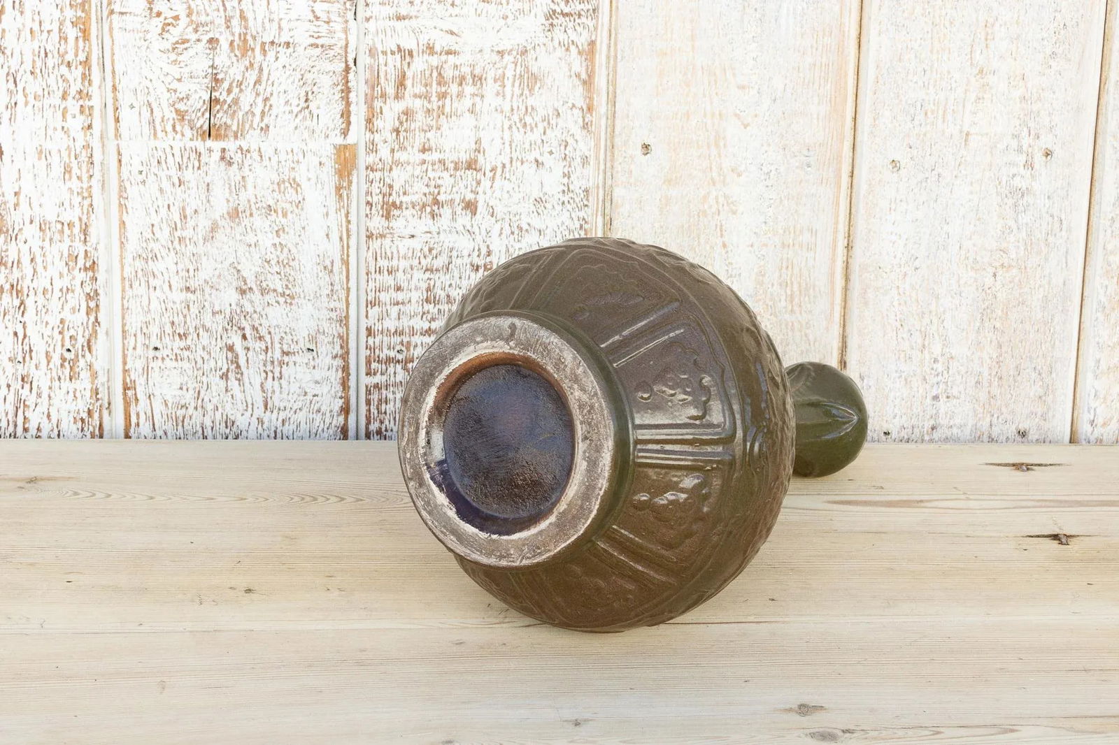 Asian Emerald Green Ceramic Vessel - 6