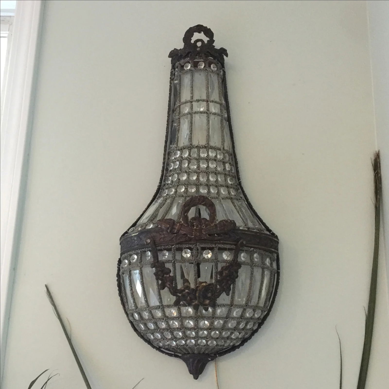 1970s Swedish Style Garland Swag Sconce - 2