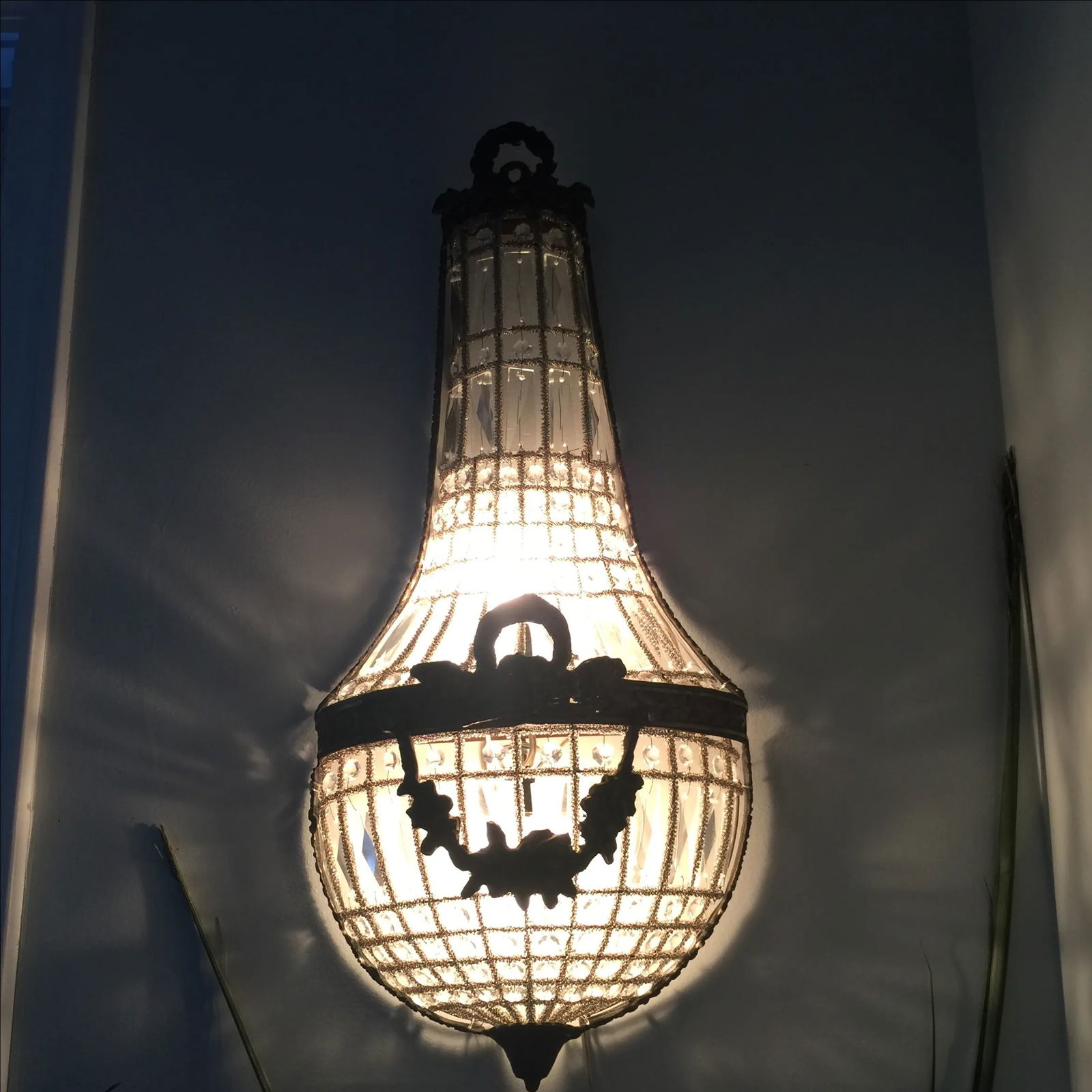 1970s Swedish Style Garland Swag Sconce - 6