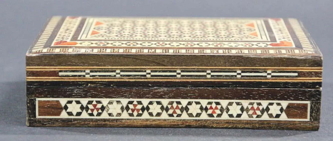 Middle Eastern Moorish Handcrafted Mosaic Decorative Trinket Box - 3