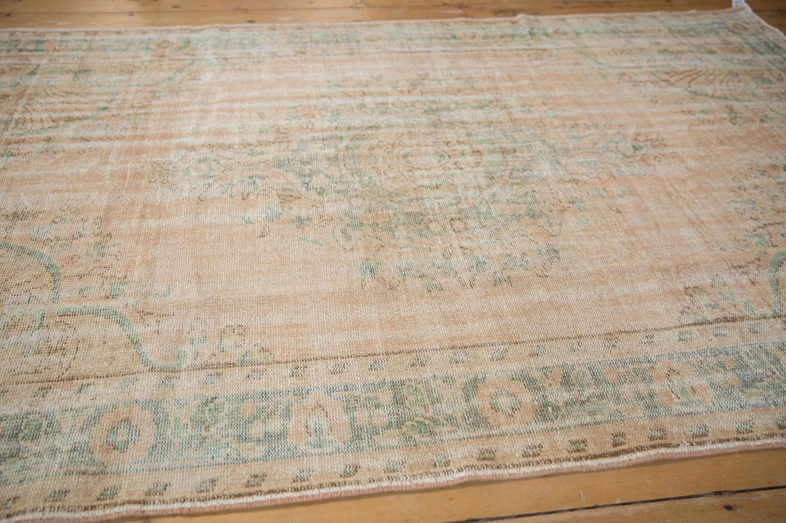 Vintage Distressed Oushak Rug - 6'3" X 9'7" - 7
