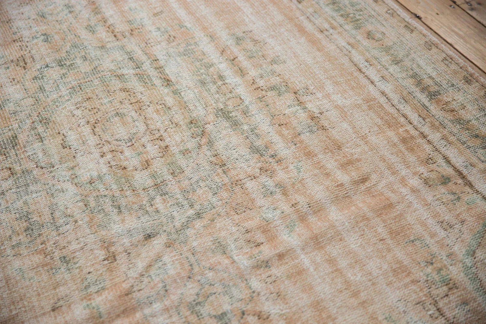 Vintage Distressed Oushak Rug - 6'3" X 9'7" - 8