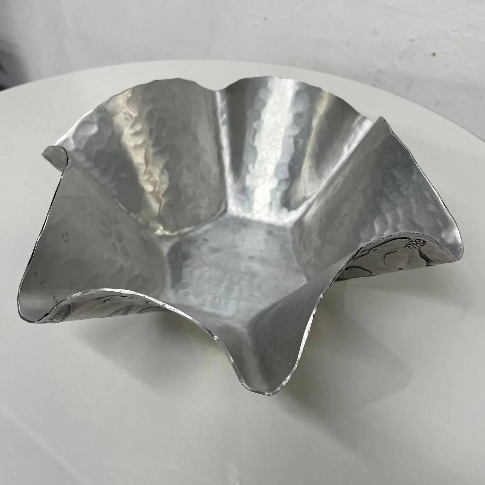 Wendell August Forge Sculptural Serving Dish Dogwood Blossom Grove City, Pa - 2