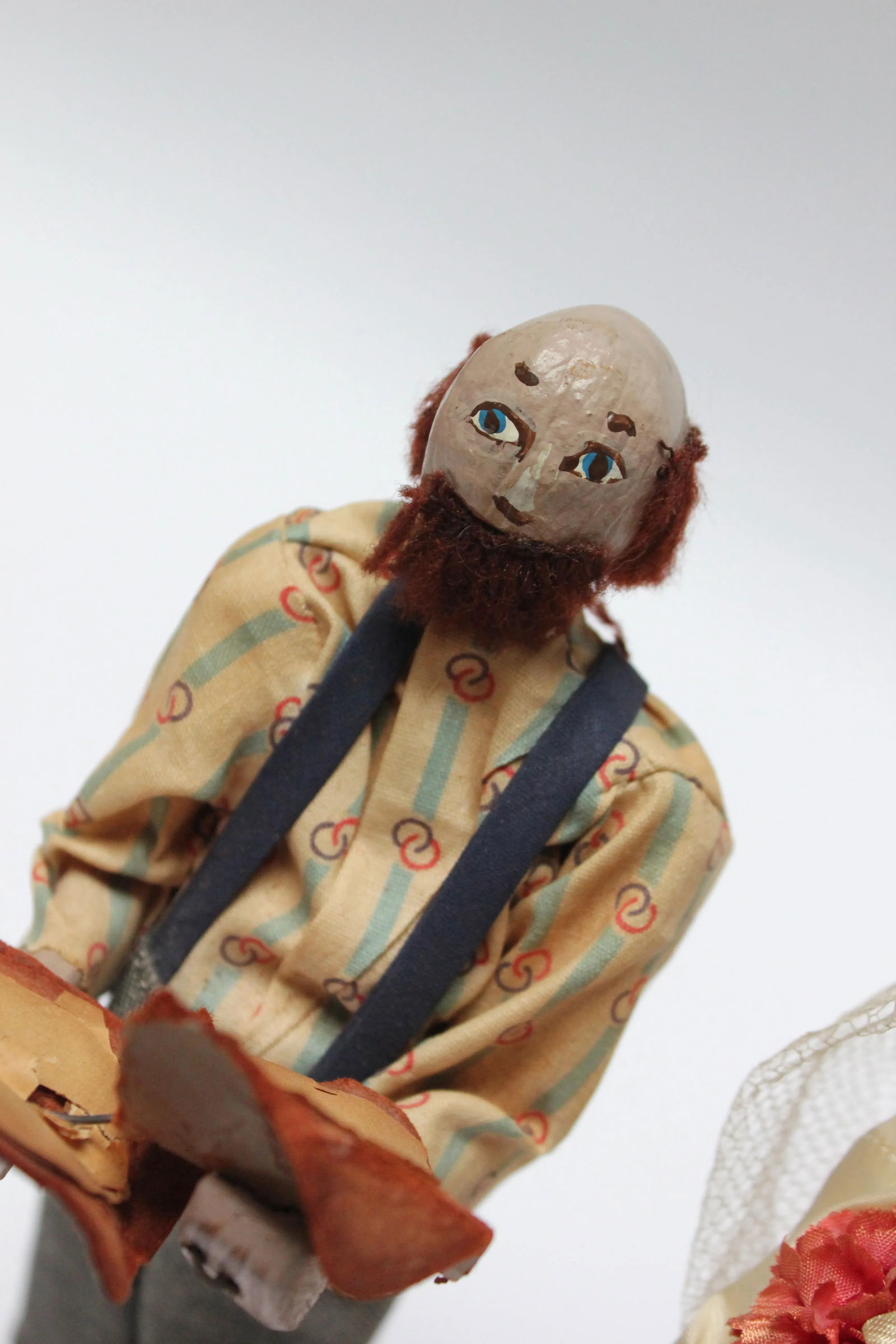 Outsider Art Hand-Carved "Shotgun Wedding" Tableau - 7