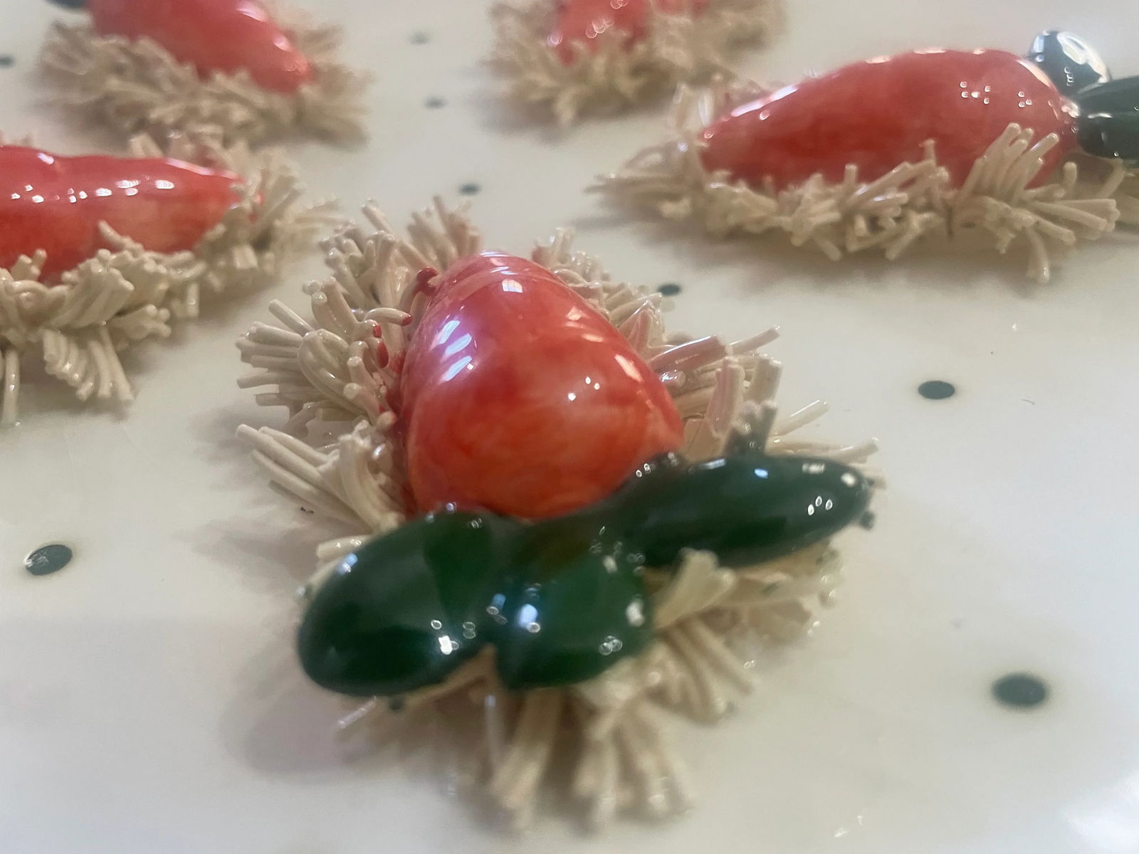 Vintage Decorative Trompe L'oeil Carrot Plate - 5