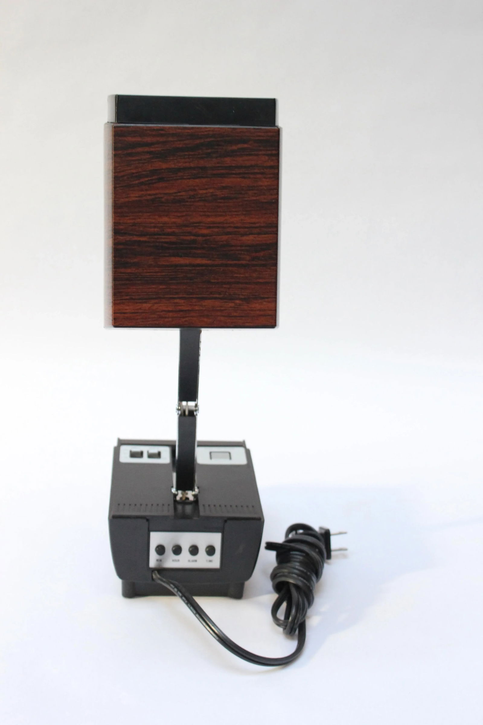 Vintage Collapsible Articulating Alarm Clock Lamp by Cosmo Time - 3