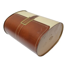 Vintage Cheinco "Pocketbook" Tin Litho Wastebasket