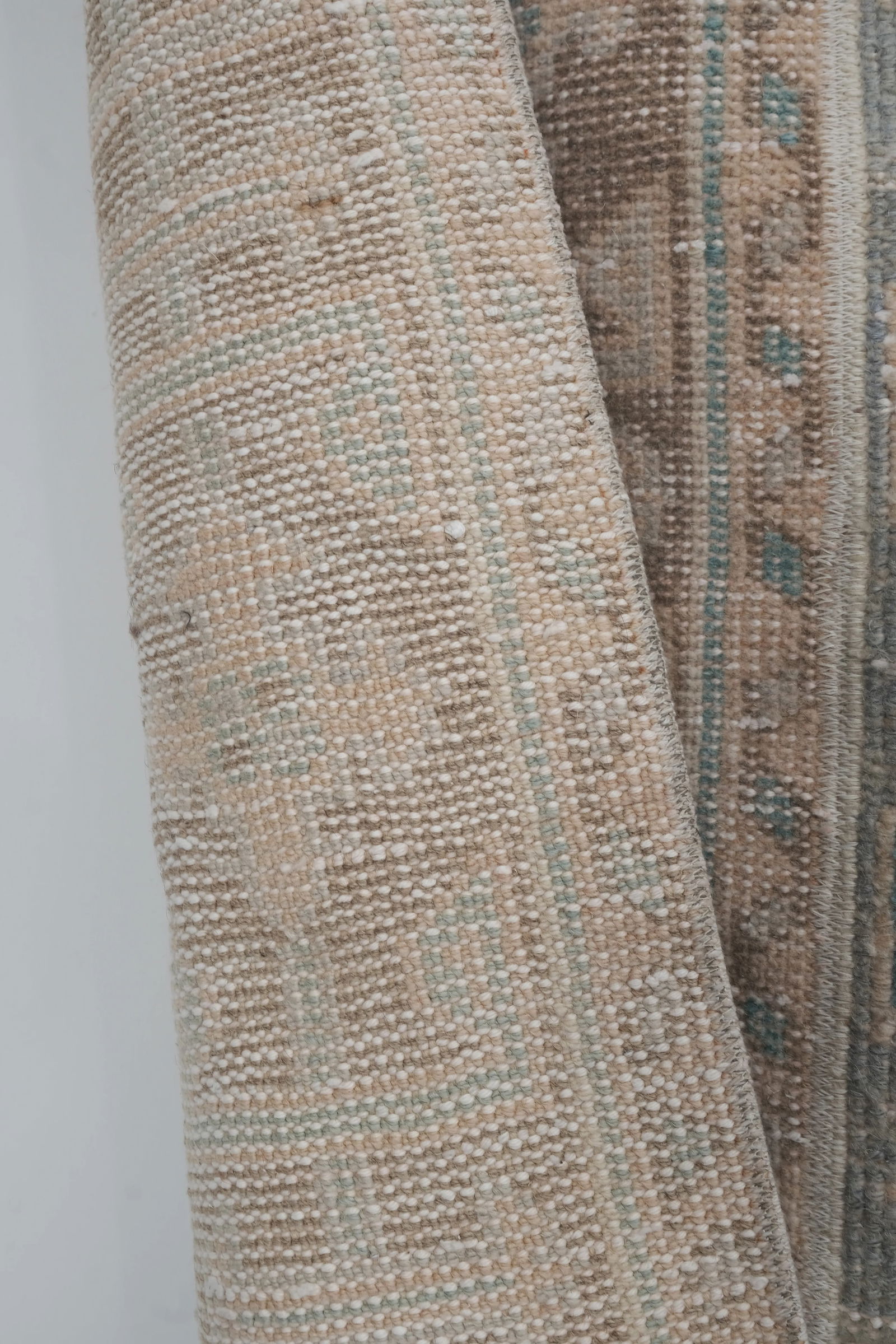 Faded Turkish Oushak Rug Runner 2'6" X 9'9" - 11