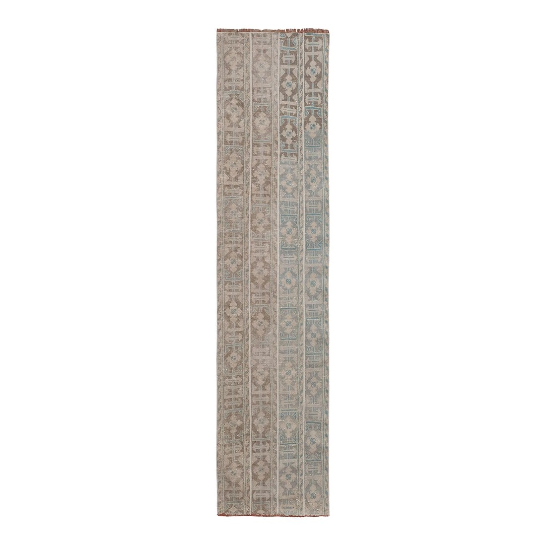 Faded Turkish Oushak Rug Runner 2'6" X 9'9" (1 of 12)