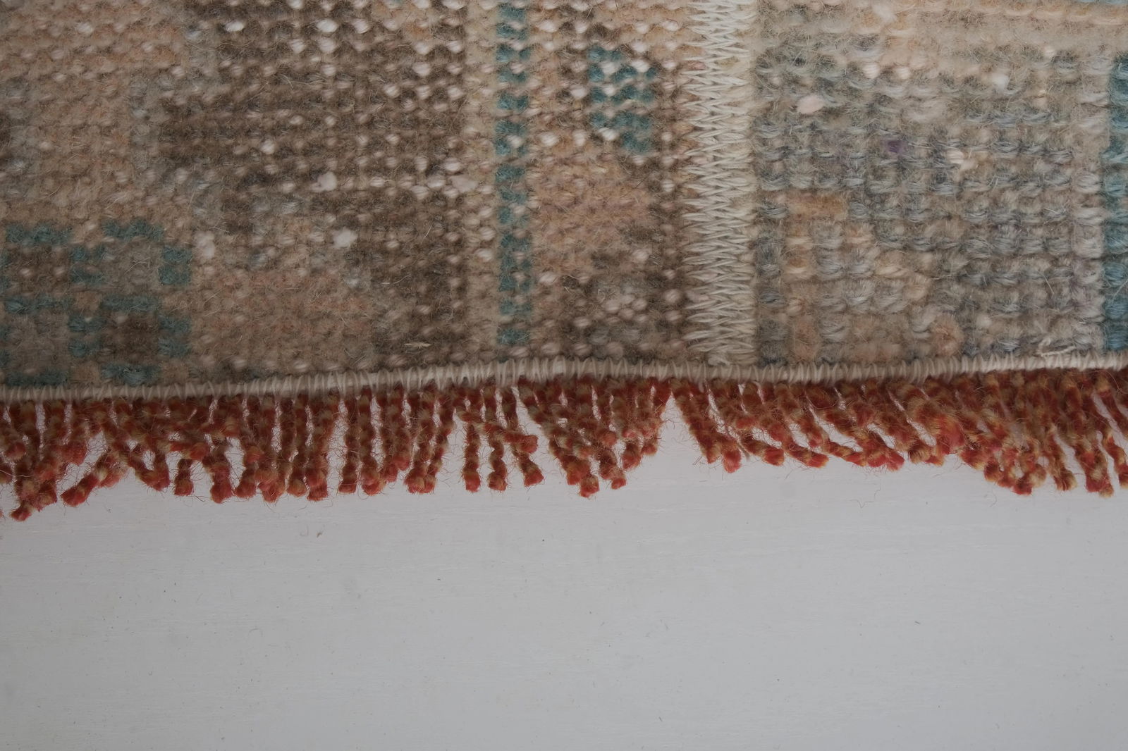 Faded Turkish Oushak Rug Runner 2'6" X 9'9" - 8