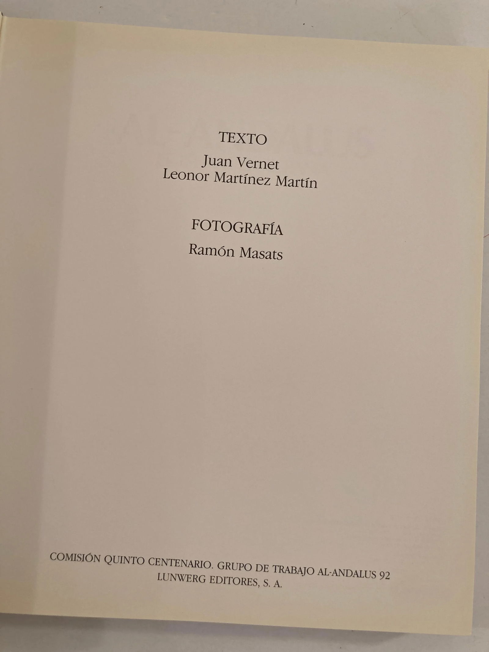 AL-ANDALUS. El Islam en EspaÃ±a by Juan Vernet, Martin Martinez, Collectible Book - 11