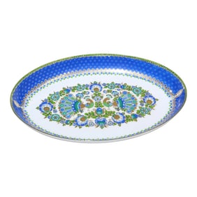 Vintage Steinbock Enamelware Oval Dish Hand-Made in Austria