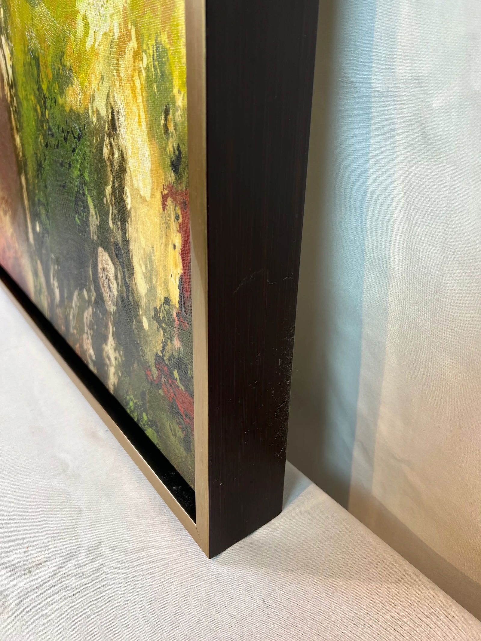 1990s Abstract Giclee Print on Canvas, Framed - 10