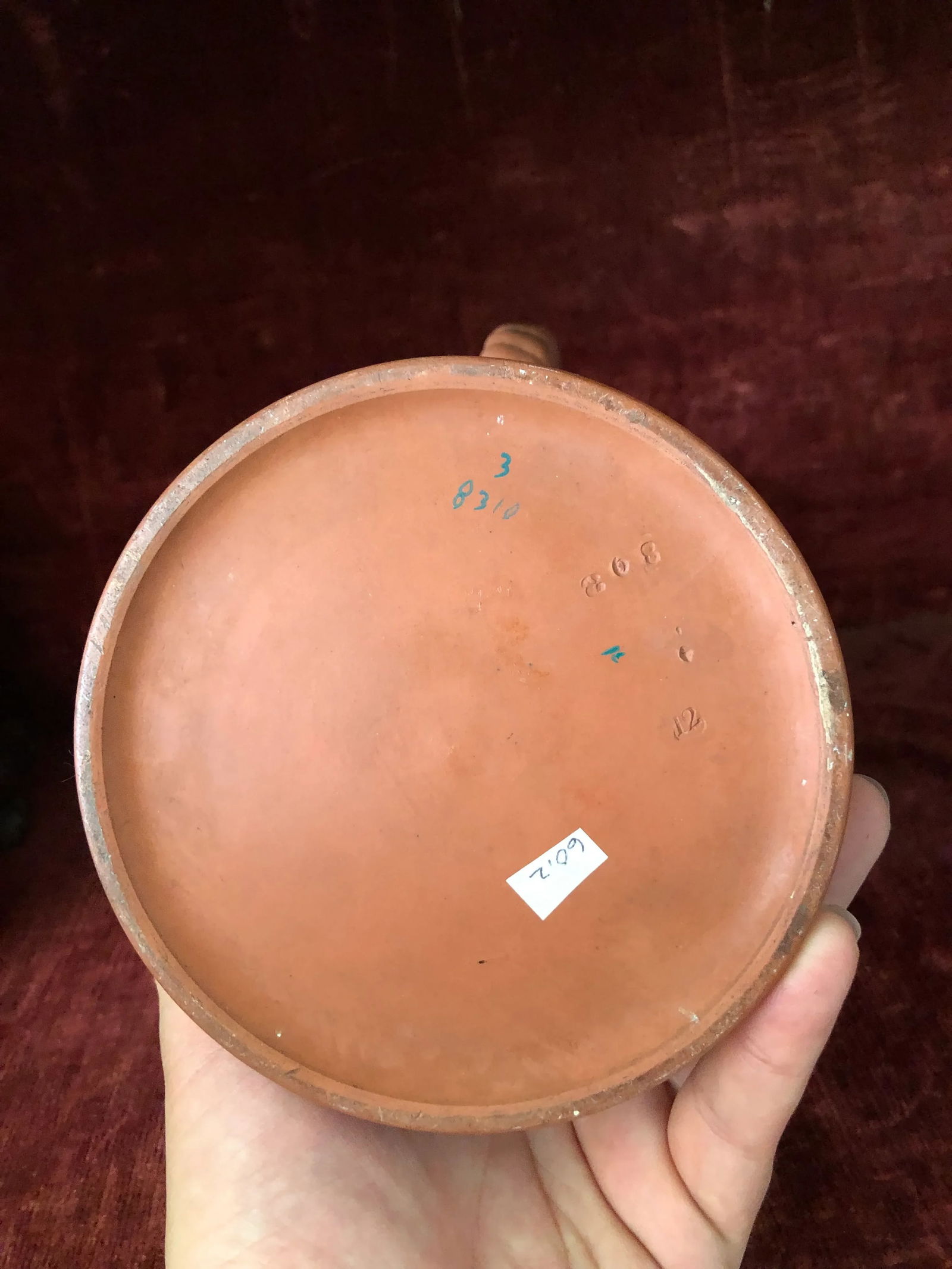 Antique Wedgwood Rosso Antico or Doulton Silicon Ware Enamel Painted Large Pitcher - 6