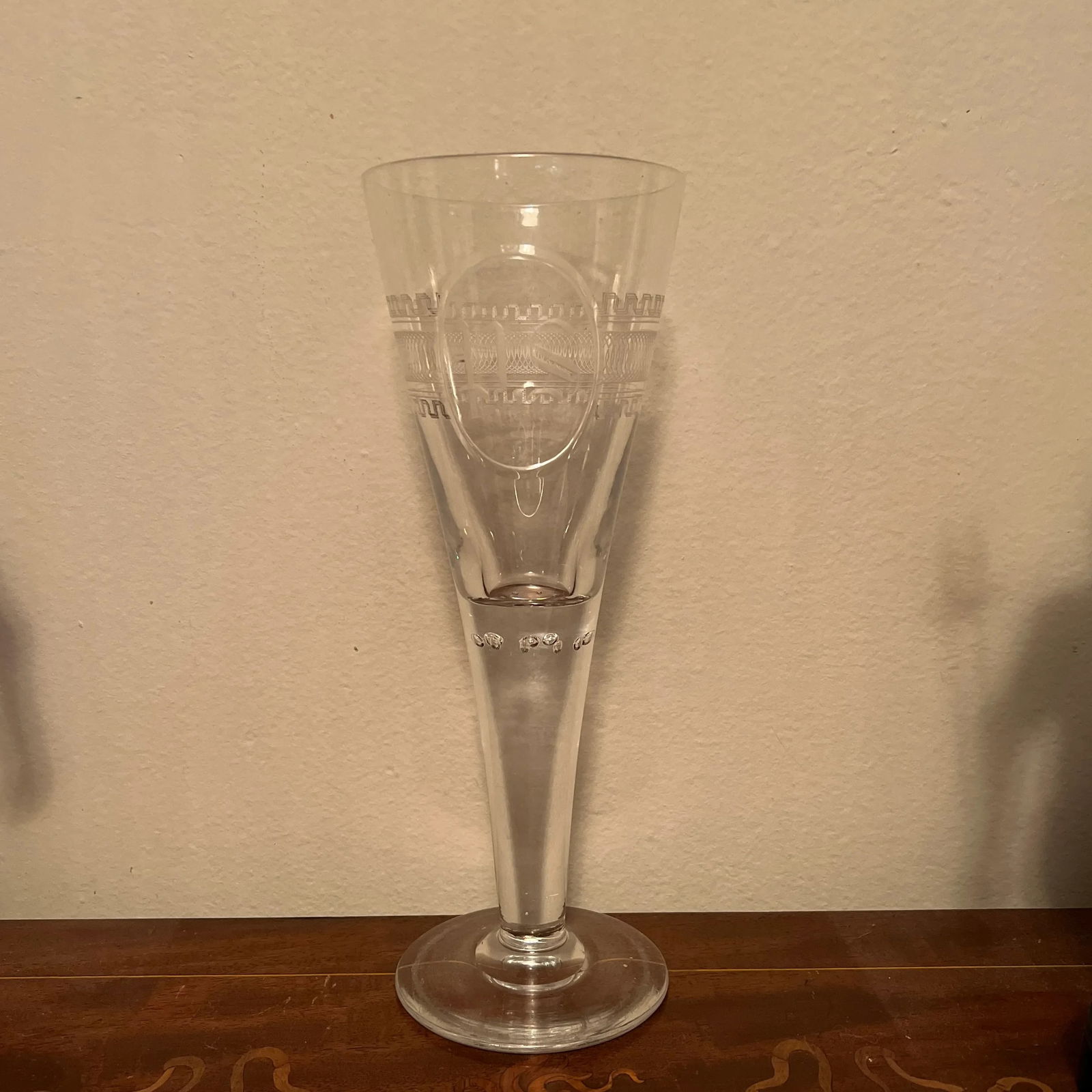 19th Century Georgian Anglo-Irish Etched Glass Vase - 12
