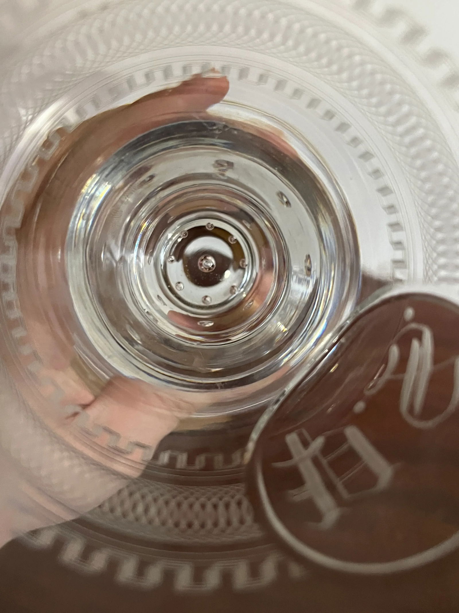 19th Century Georgian Anglo-Irish Etched Glass Vase - 6