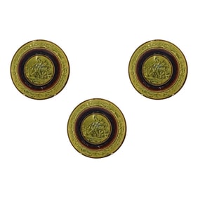 Vintage Bordallo Pinheiro Majolica Plates - Set of Three