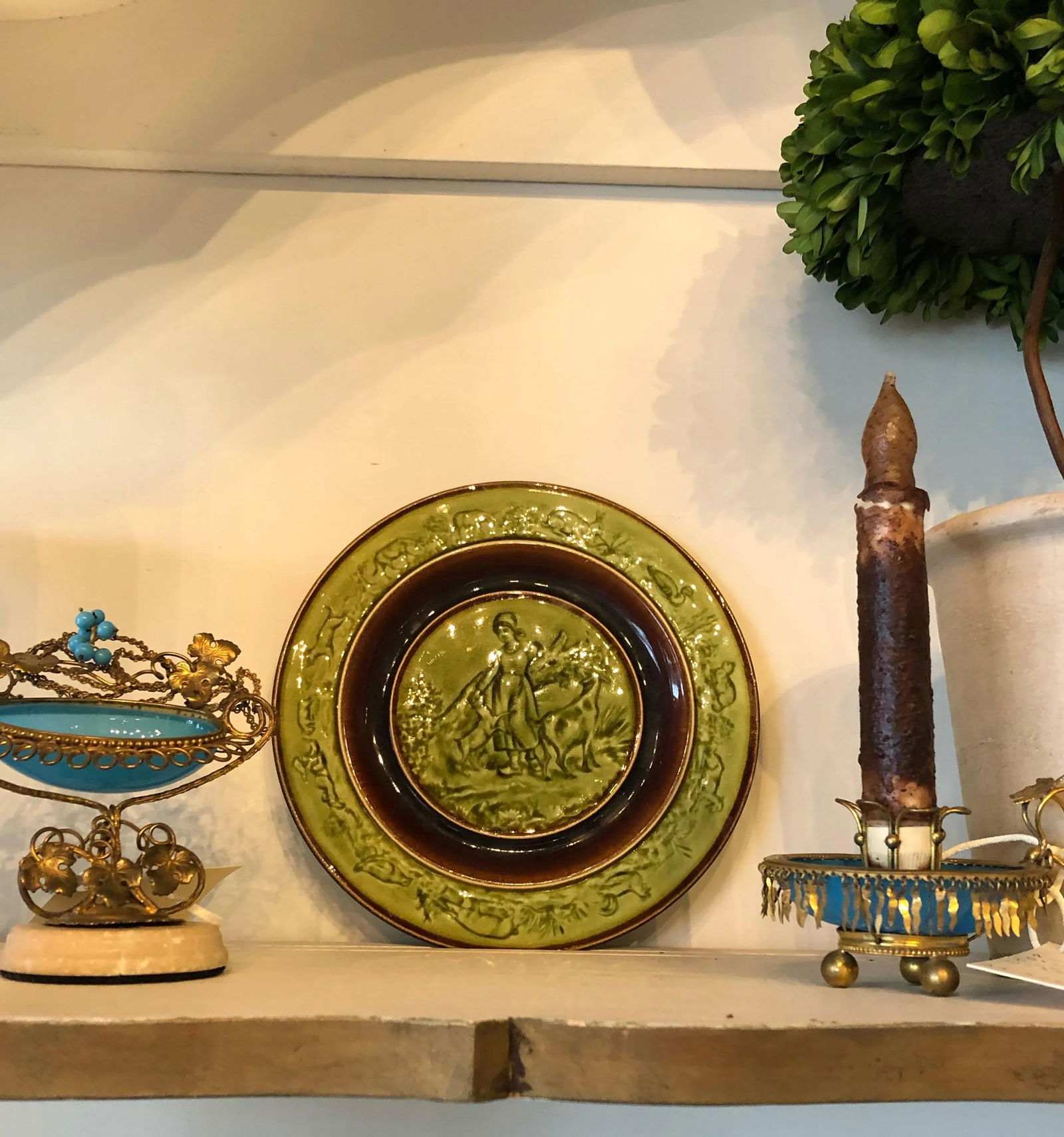 Vintage Bordallo Pinheiro Majolica Plates - Set of Three - 2