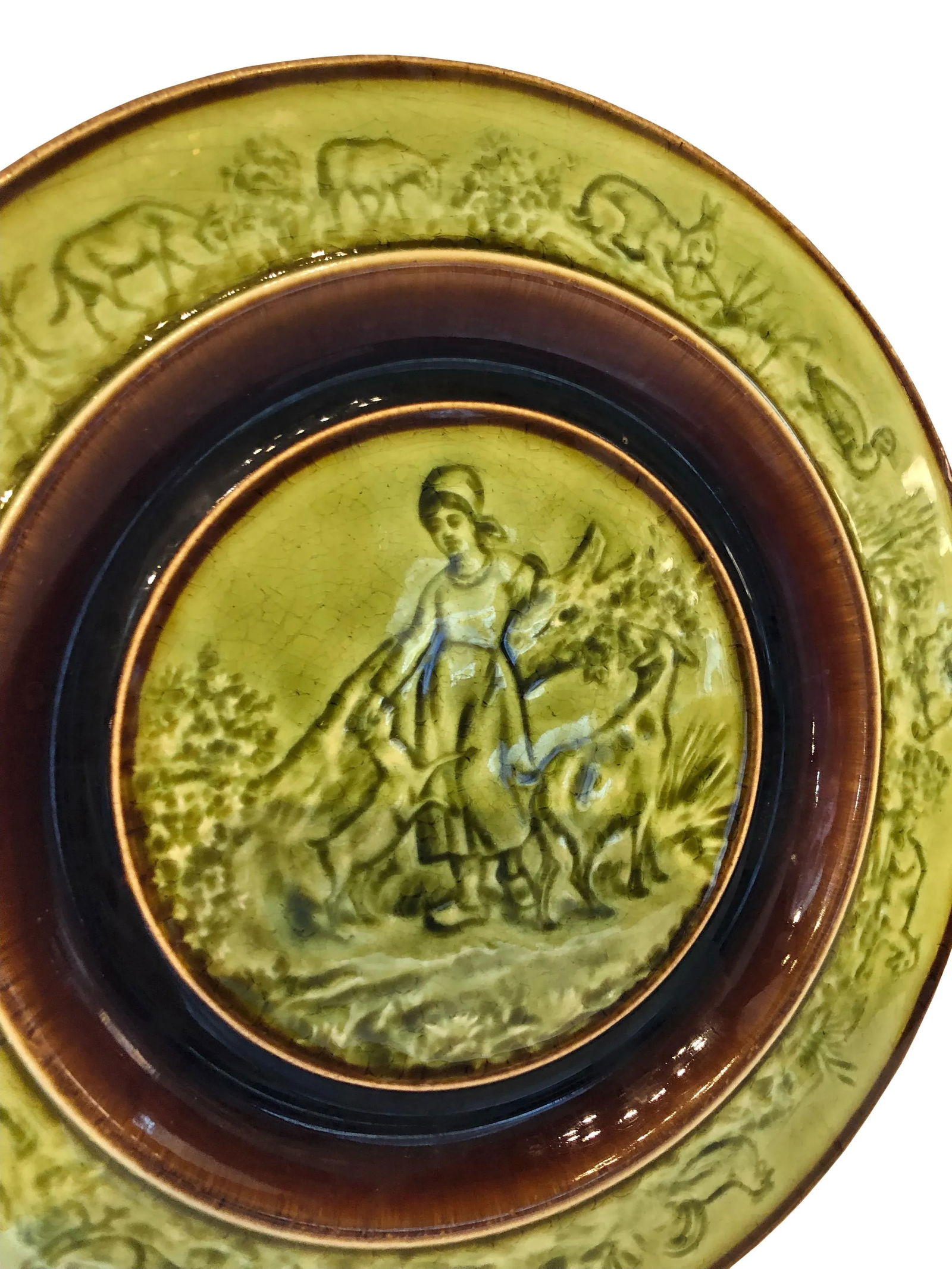 Vintage Bordallo Pinheiro Majolica Plates - Set of Three - 3