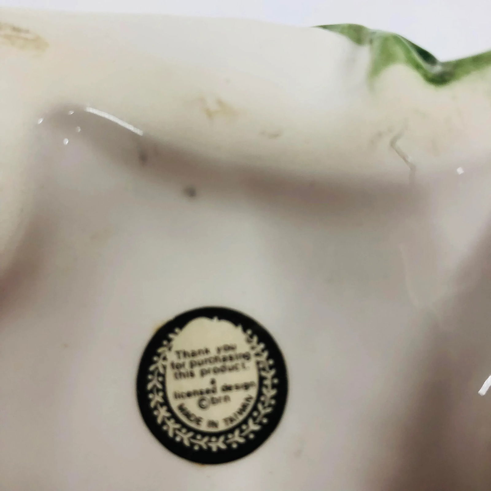 1980s Ceramic Rabbit Figurine Adorned With Ivy - 7