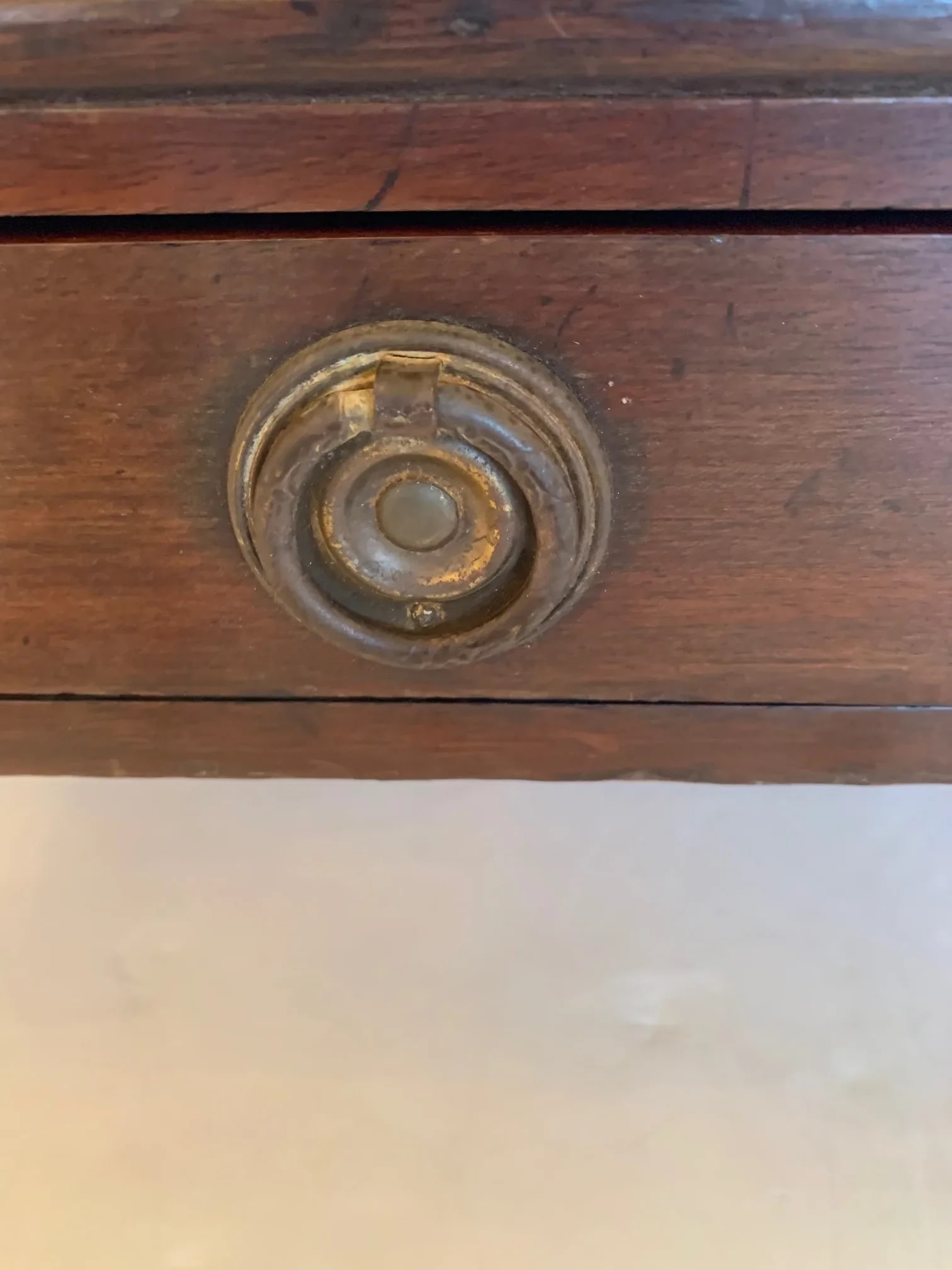 Vintage Mahogany Canterbury Magazine Holder With Single Drawer - 5