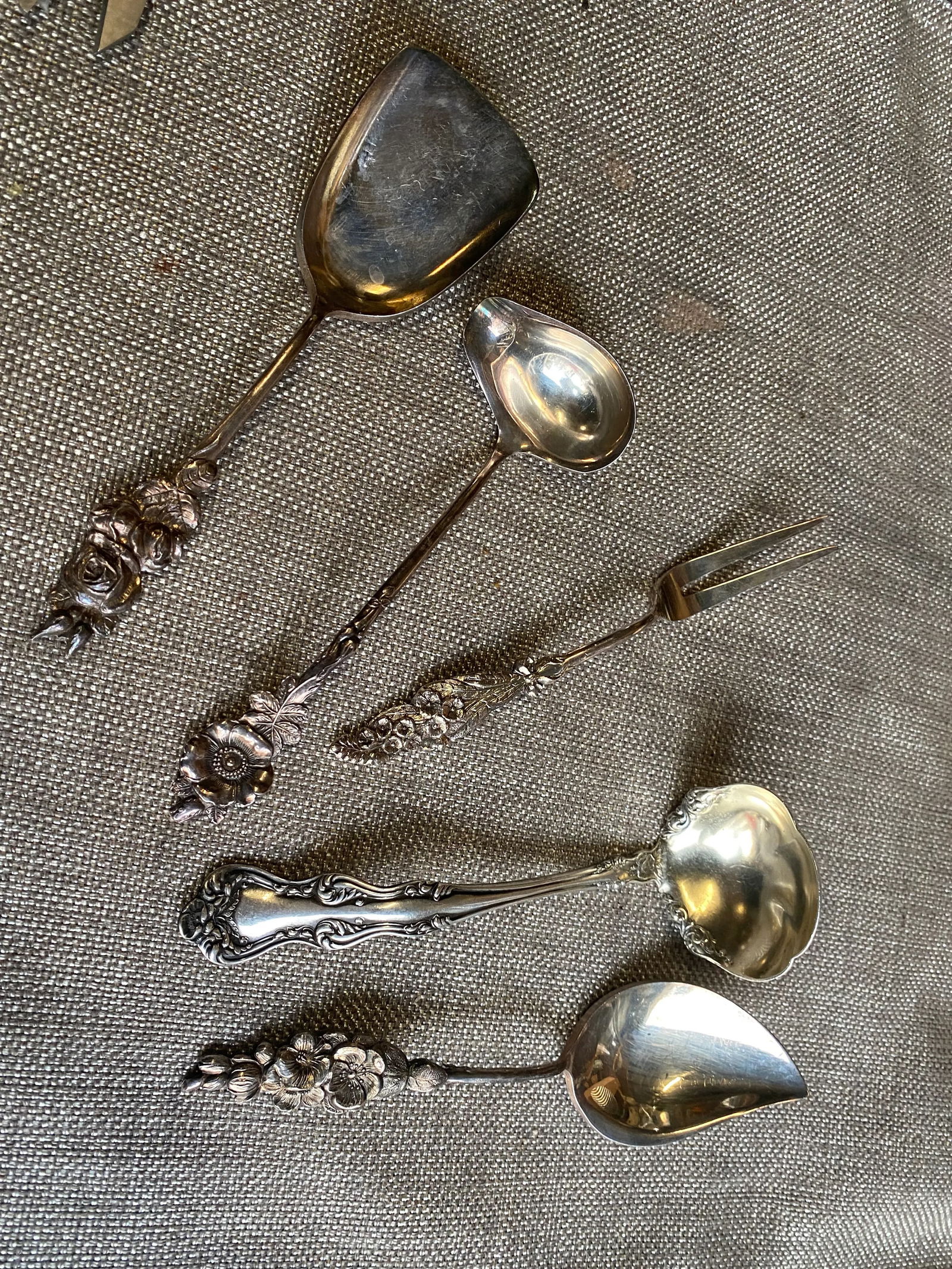 Vintage Serving Utensil Set- 5 Pieces - 4