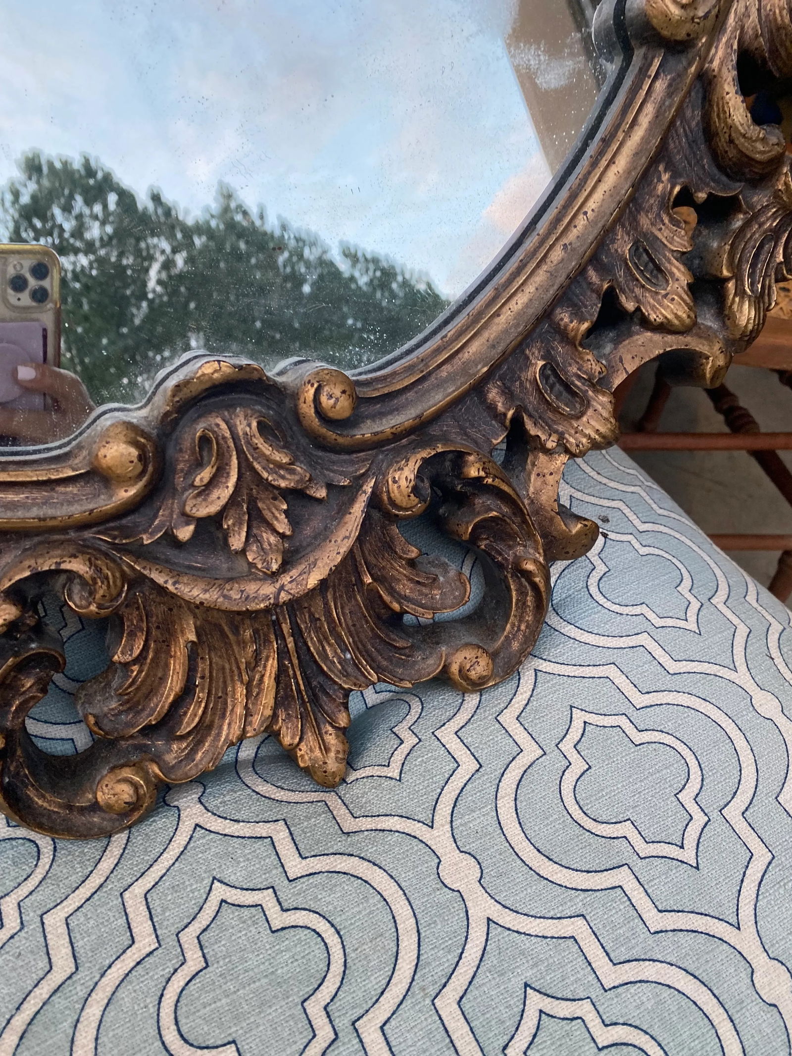 1970s Rococo Style Mirror - 4