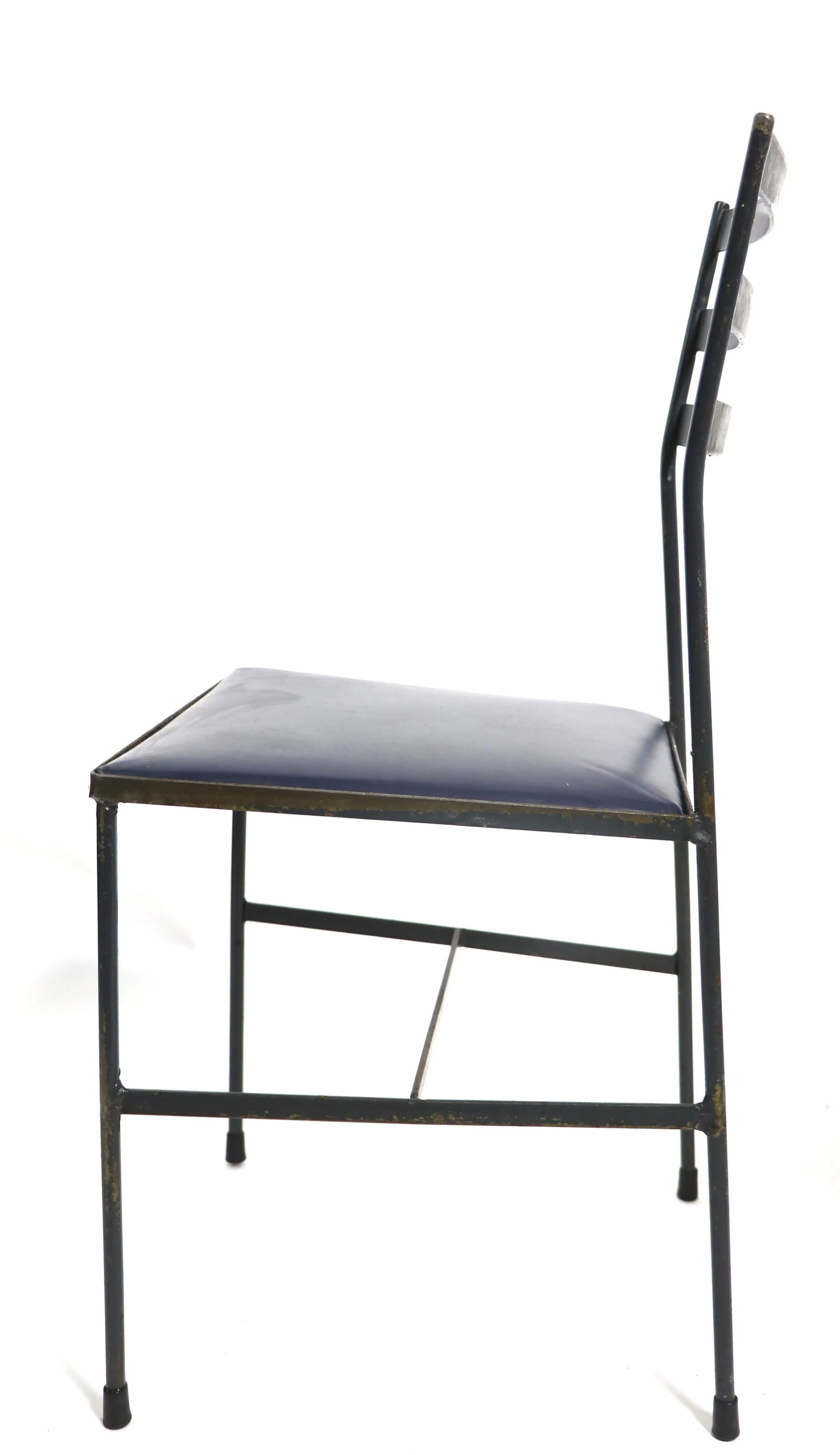 Pr. Mid Century Wrought Iron Side Chairs in the Style of Arbuck McCobb Nelson - 3