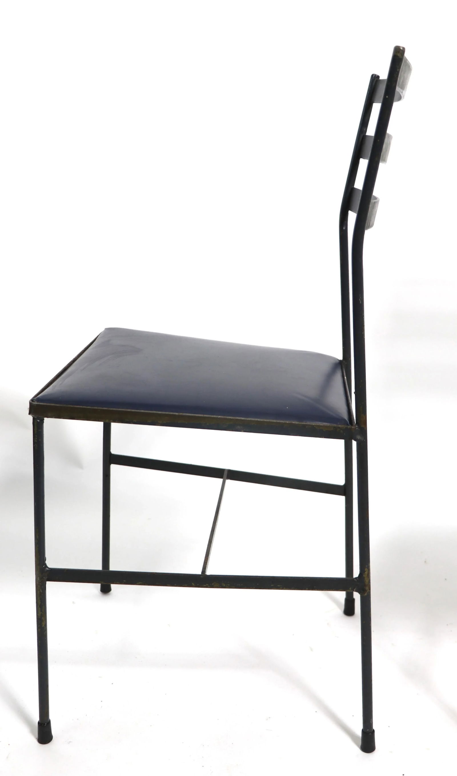 Pr. Mid Century Wrought Iron Side Chairs in the Style of Arbuck McCobb Nelson - 4