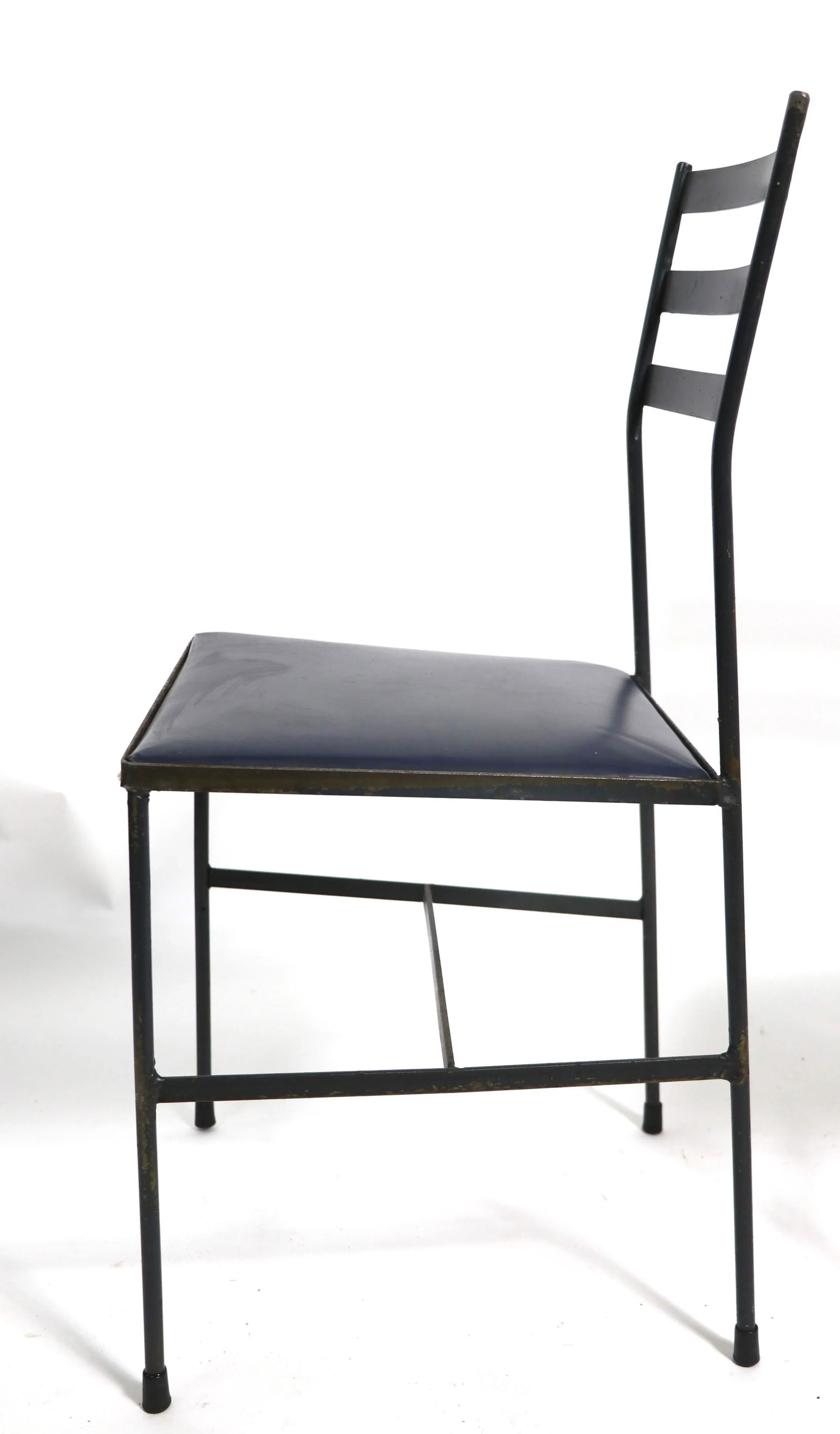 Pr. Mid Century Wrought Iron Side Chairs in the Style of Arbuck McCobb Nelson - 6