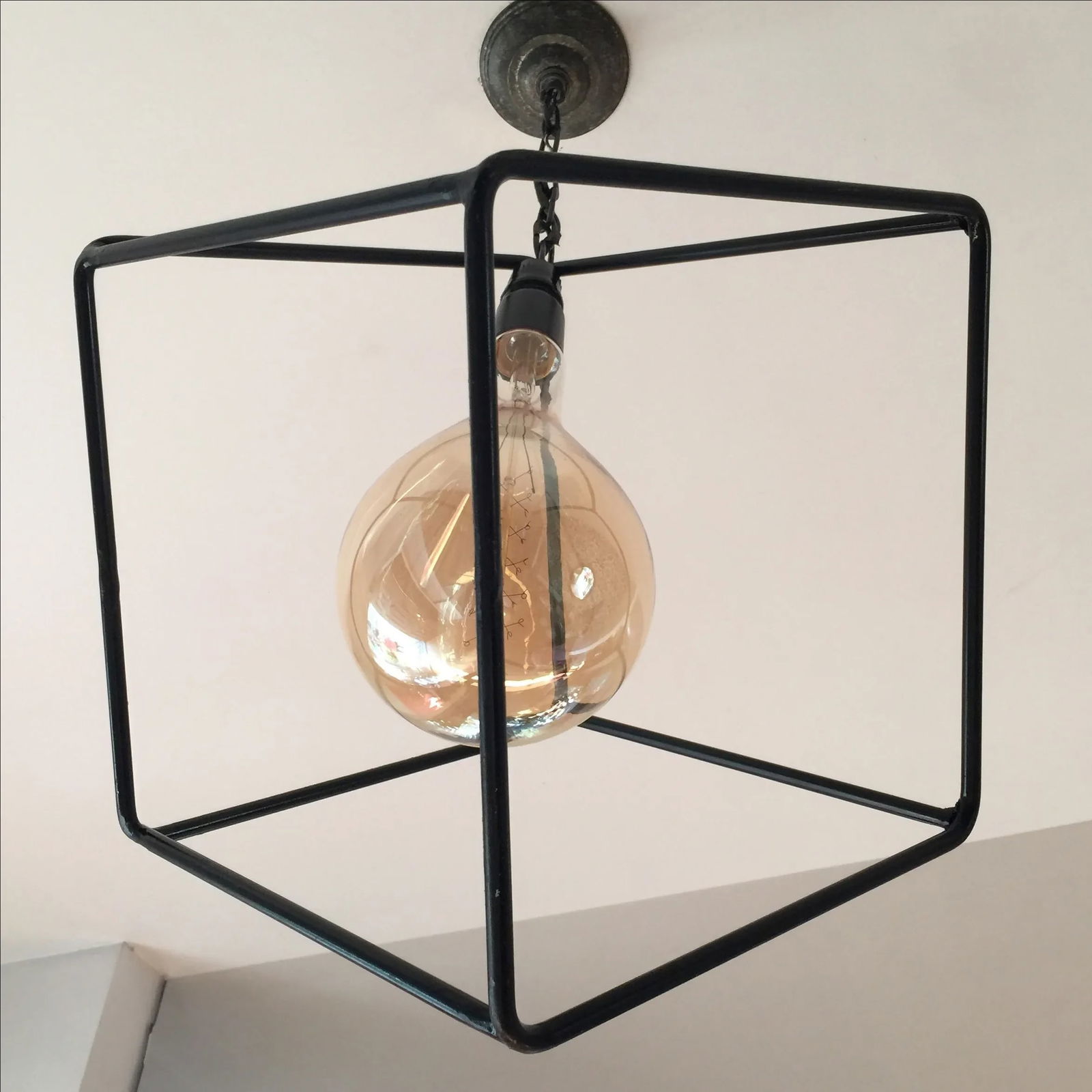 1970s Geometric Pendant Chandelier - 4