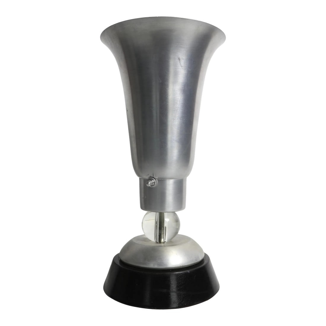 Machine Age Art Deco Spun Aluminum Table Torchiere Uplight (1 of 7)