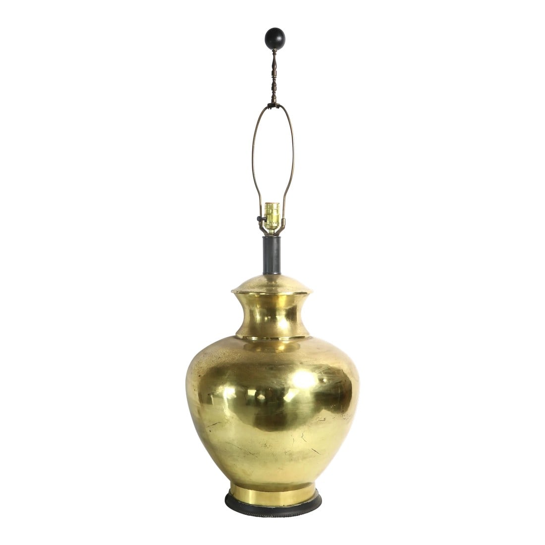 Large Brass Chinese Style Table Lamp (1 of 9)