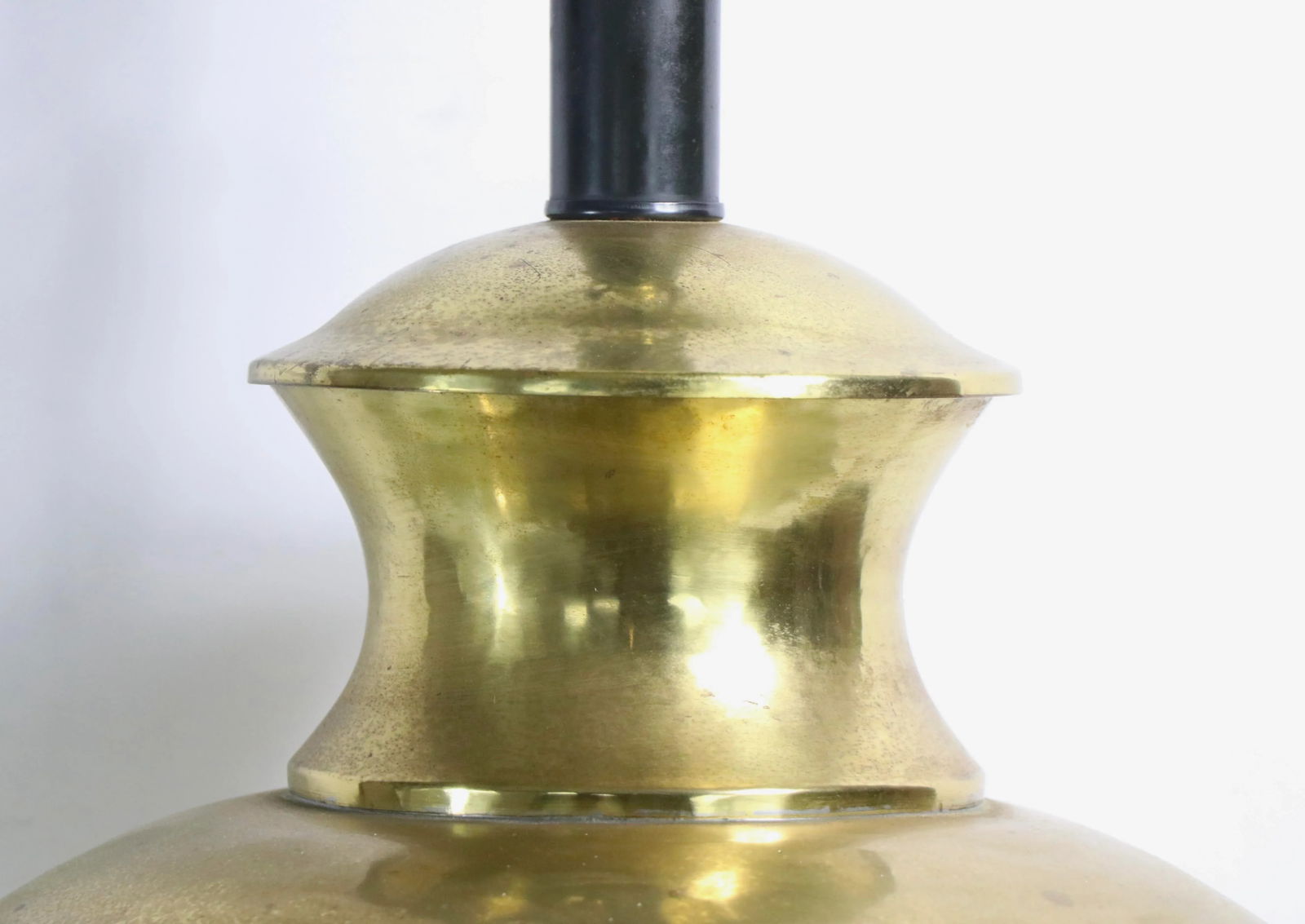 Large Brass Chinese Style Table Lamp - 6