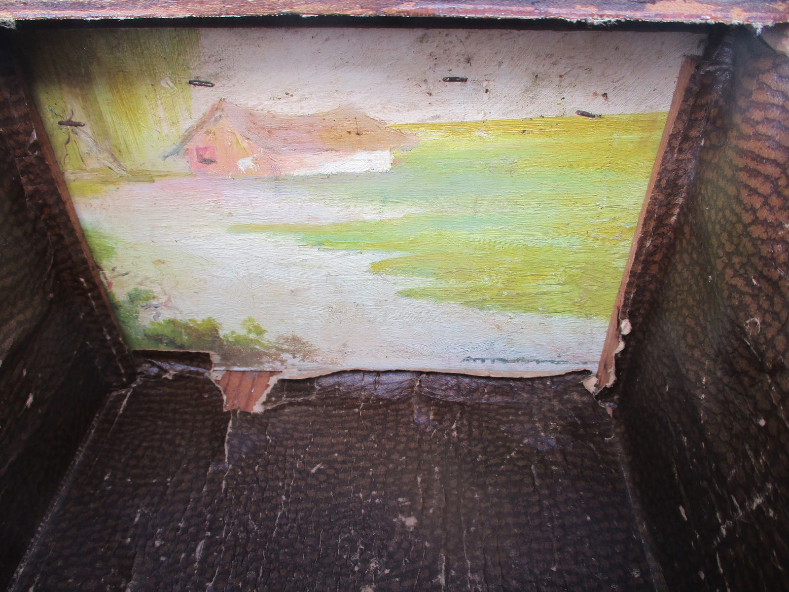 Early 20th Century Folk Art Wooden Roll-Top Storage Box - 8