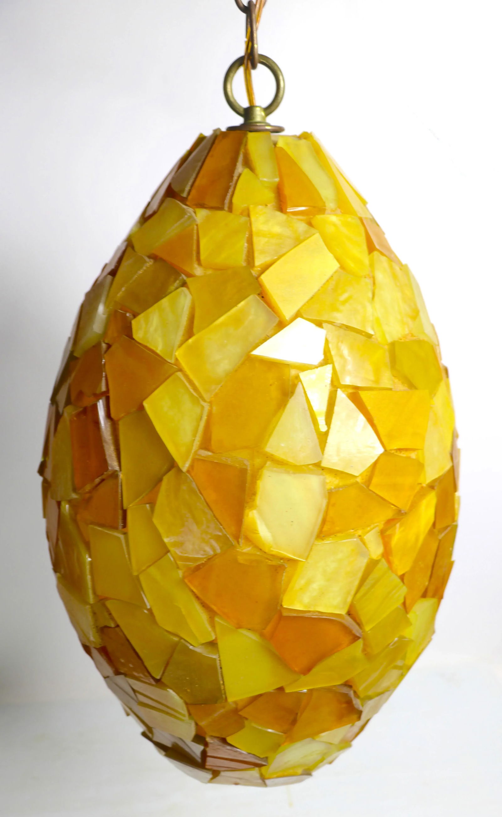 Plastic Nugget Hanging Pendant Chandelier Made in Usa Ca. 1950/1970's - 7