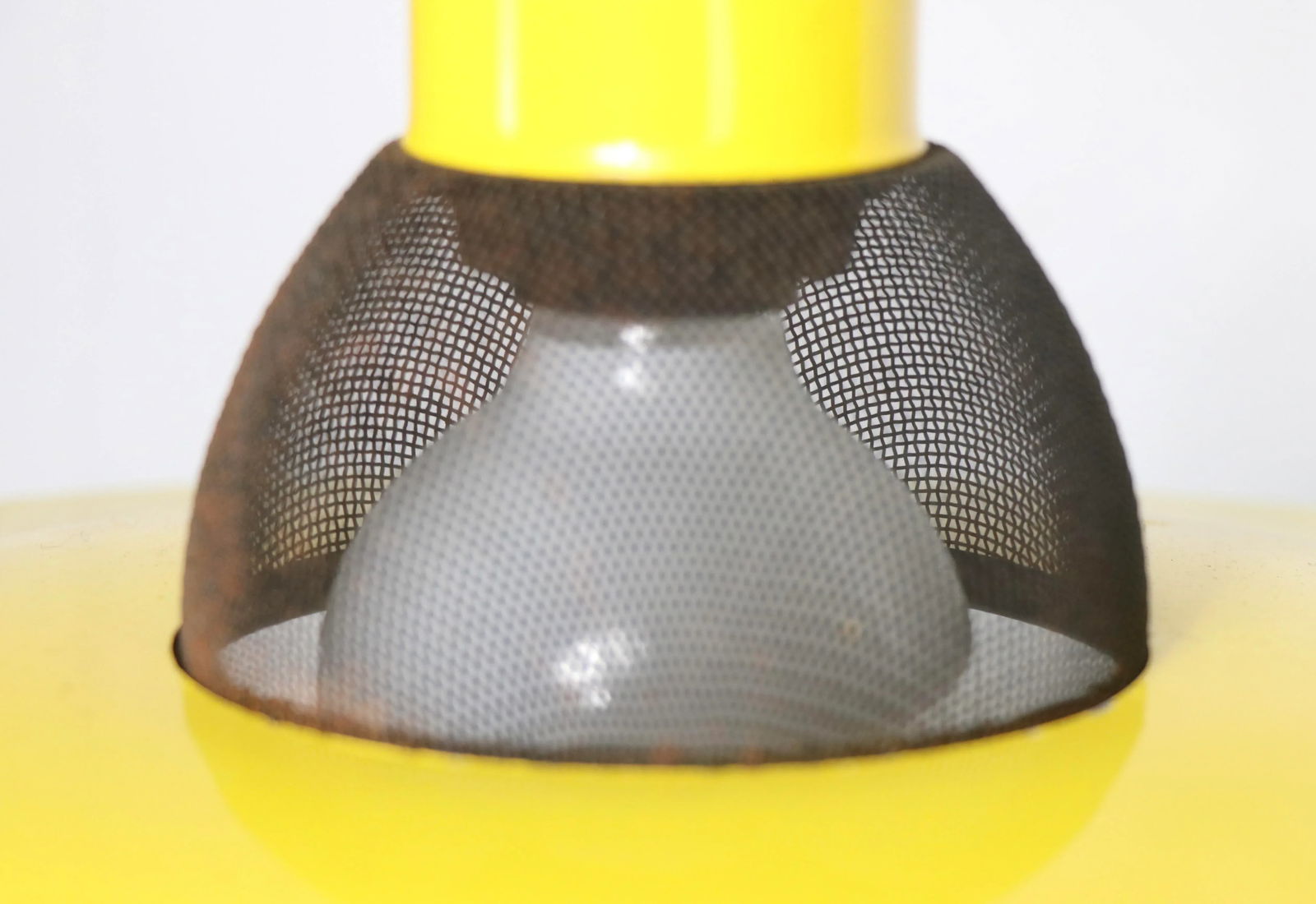 Memphis Style Chandelier Marked Luminaire Csa in Yellow and Black Ca.1980's - 8