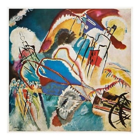 1960 After Wassily Kandinsky "Improvisation 30 (Cannon)", Vintage First Edition Full-Color Print
