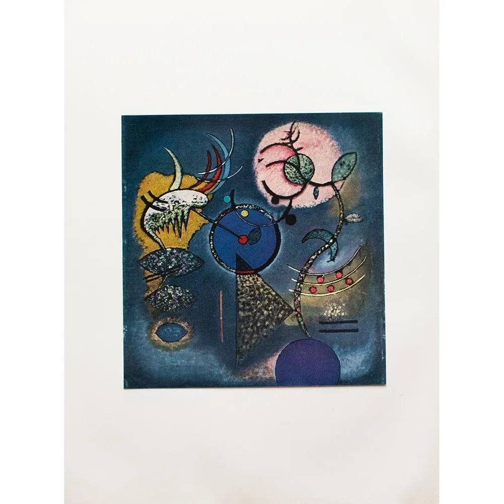 1960 After Wassily Kandinsky "Quiet", Vintage First Edition Full-Color Print - 2