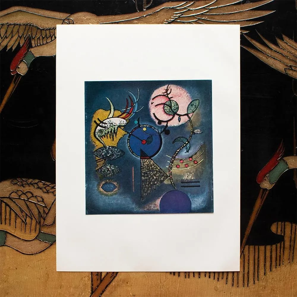 1960 After Wassily Kandinsky "Quiet", Vintage First Edition Full-Color Print - 3